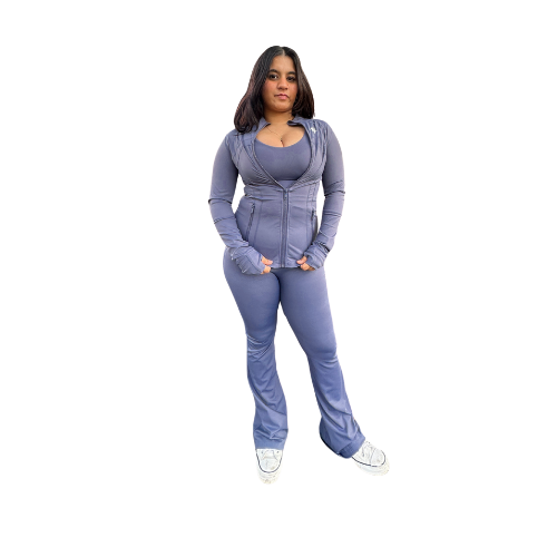 EmpowerFit Sculpt Seamless Set – Premium Full-Zip Jacket + Contour Bra & Pants