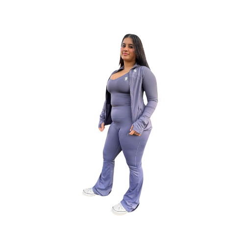 EmpowerFit Sculpt Seamless Set – Premium Full-Zip Jacket + Contour Bra & Pants