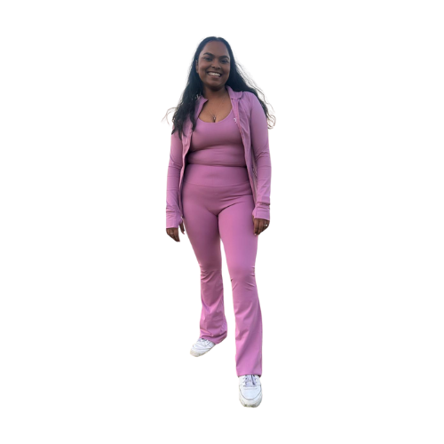 EmpowerFit Sculpt Seamless Set – Premium Full-Zip Jacket + Contour Bra & Pants