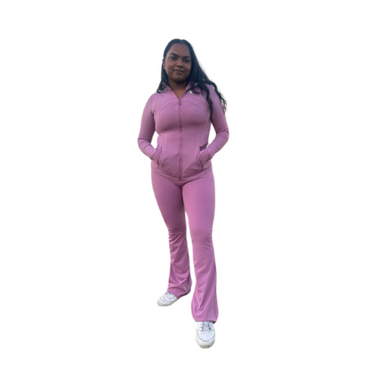 EmpowerFit Sculpt Seamless Set – Premium Full-Zip Jacket + Contour Bra & Pants