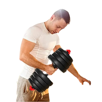 2 IN 1 ADJUSTABLE DUMBBELLS SET 40KGS